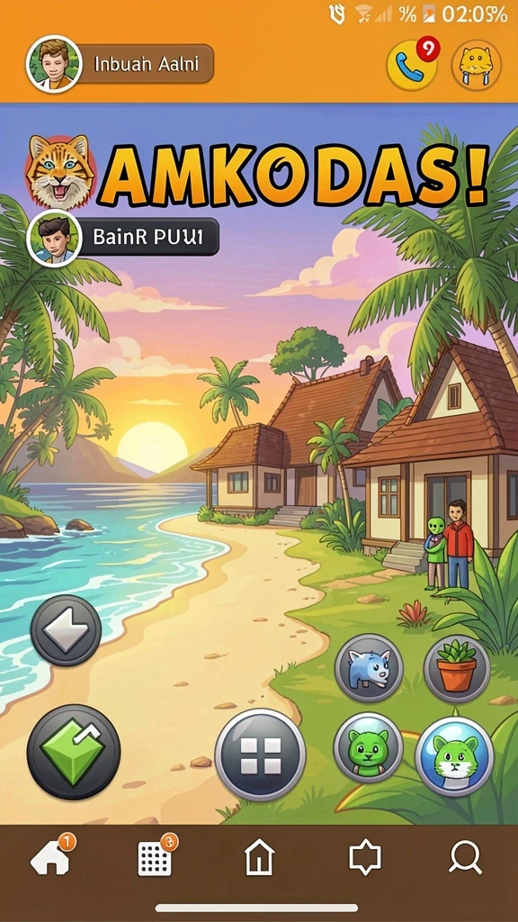 5zk - Screenshot menunjukkan tampilan utama game 5ZK dengan berbagai pilihan level.