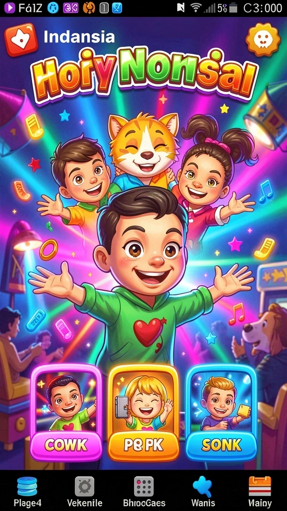 anoboy - Tampilan awal ANOBOY dengan karakter-karakter lucu.